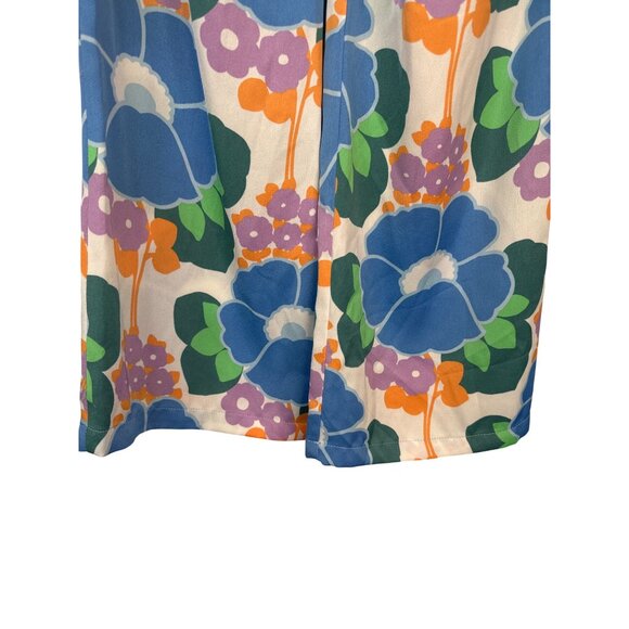 2/$30 Zara XS Wide-Leg Floral Print Pants Elastic Waist - Picture 10 of 14